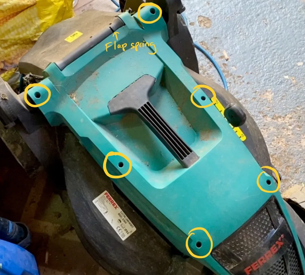 Lawnmower runs, but blade not spinning? Fix the Aldi Ferrex GLM44 Electric Mower